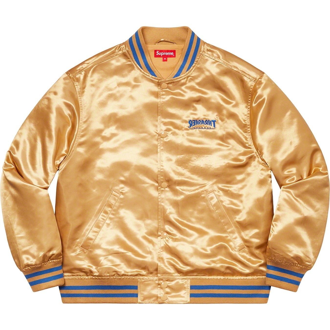 Supreme®/Thrasher® Satin Varsity Jacket view 10